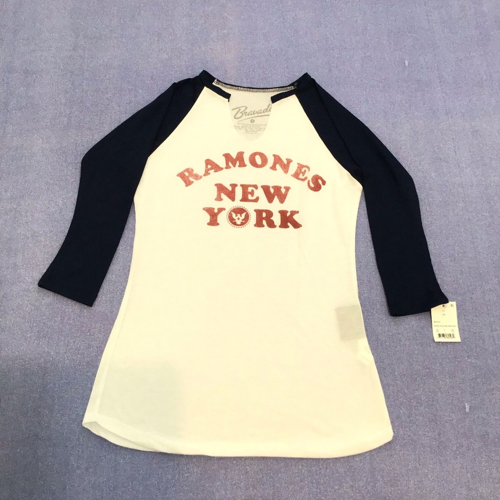 Bravado Ramones New York Raglan Shirt Top